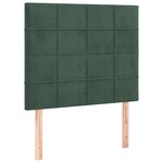 vidaXL Sommier à lattes de lit avec matelas Vert foncé 90x190 cm