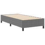 vidaXL Cadre de lit Gris clair 90x200 cm Tissu en velours côtelé
