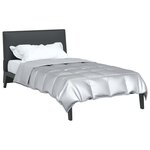 vidaXL Duvet complet toute l'année Argenté 200 x 140 cm