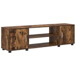 vidaXL Ensemble meuble TV 4 Pièces Chêne Fumé Bois d'ingénierie