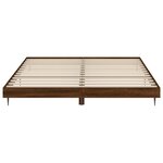 vidaXL Cadre de lit sans matelas chêne marron 150x200 cm