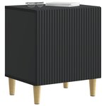 vidaXL Cabinet de chevet 2 Pièces Noir 43 x 34 5 x 50 cm