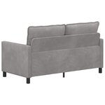 vidaXL Canapé Gris clair 156 x 81 x 87 5 cm Velours