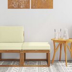 vidaXL Pouf d'Extérieur Bois d'Acacia Massif Naturel