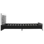 vidaXL Cadre de lit Noir Similicuir 180 x 200 cm