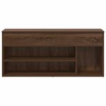 vidaXL Banc à chaussures chêne marron 102x30 5x45 cm bois d'ingénierie