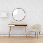 vidaXL Panneaux muraux 24 Pièces blanc 50x50 cm XPS 6 m² étoile