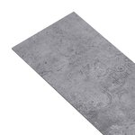 vidaXL Dalles de plancher PVC autoadhésif 5 21 m² 2 mm gris ciment