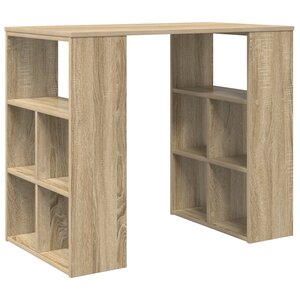 vidaXL Bureau d'angle Chêne Sonoma MDF Moyen Bureau d'angle chêne Sonoma