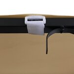 vidaXL Auvent taupe 4x3 m 180 g/m² tissu et acier