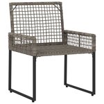 vidaXL Ensemble de meubles d'extérieur 5 pc Gris