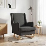 vidaXL Chaise à bascule Gris foncé 62 x 80 x 85 cm Bouclé