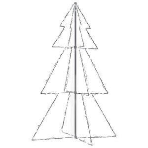 vidaXL Arbre de Noël cône 200 LED d'intérieur/d'extérieur 98x150 cm