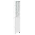 vidaXL Cloison de séparation 4 panneaux blanc bois de paulownia massif