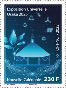Timbre Nouvelle Calédonie - Exposition Universelle Osaka 2025