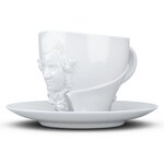Tasse Wolfgang Amadeus Mozart avec sous tasse en porcelaine