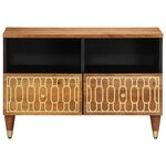vidaXL Meuble TV 70x33x46 cm Bois massif de manguier
