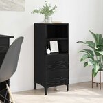 vidaXL Buffet Chêne noir 34 x 34 5 x 90 cm Bois d'ingénierie