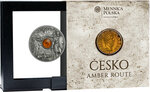 Monnaie CZECHIA Amber Route Argent 1$ Niue 2026 (PRÉCOMMANDE)