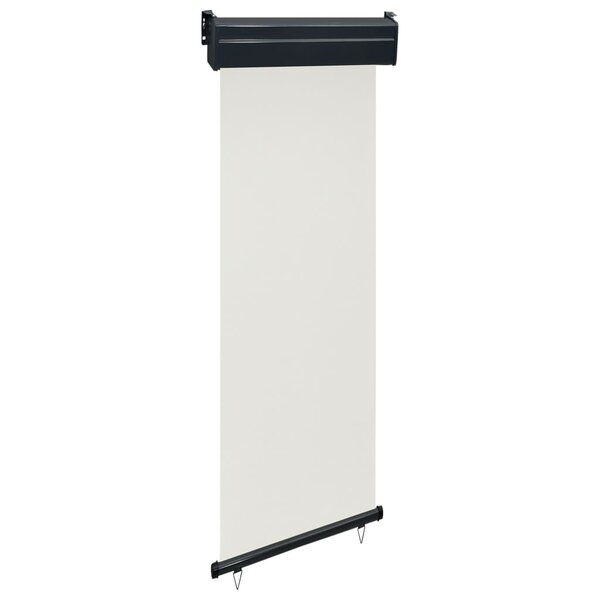 vidaXL Auvent latéral de balcon 65x250 cm Crème