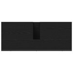 vidaXL Meuble sous lavabo salle de bain Chêne Noir 80x33x60 cm Bois d'ingénierie