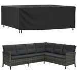 vidaXL Housse de salon de jardin noir 250x210x90 cm imperméable 420D