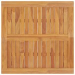 vidaXL Table Batavia 85x85x75 cm Bois de teck solide