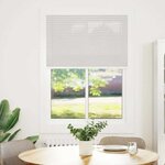 vidaXL Store plissé gris clair 95x100 cm largeur du tissu 94 4 cm