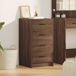 vidaXL Buffet Chêne marron 40 x 41 x 75 cm Bois d'ingénierie