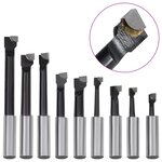 Vidaxl jeu d'outils d'alésage 15 pièces 50 mm tête d'alésage mt3-f1-12