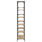 vidaXL Bibliothèque chêne sonoma 100x32x170cm bois d'ingénierie et fer
