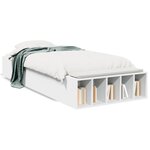 vidaXL Cadre de lit sans matelas blanc 100x200 cm