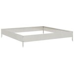vidaXL Lit surélevé de jardin 100x100x18 5 cm acier inoxydable