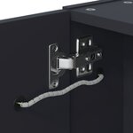 vidaXL Armoire de salle de bain à miroir avec LED gris 60x13x52 cm