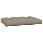 vidaXL Coussins de palette lot de 2 taupe tissu