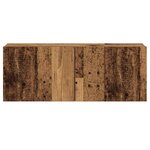 vidaXL Meubles TV muraux 5 Pièces vieux bois bois d'ingénierie