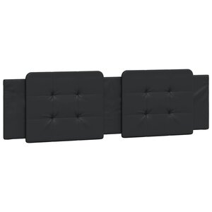 vidaXL Coussin de tête de lit Zadar noir 180 cm similicuir