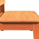 vidaXL Chaises de jardin lot de 2 cire marron 60x52 5x72 cm