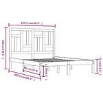 vidaXL Cadre de lit sans matelas 120x200 cm bois de pin massif