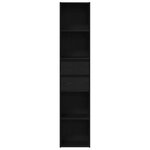 vidaXL Bibliothèque Chêne noir 36 x 30 x 171 cm Bois d'ingénierie