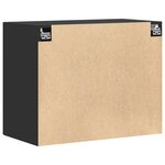 vidaXL Armoire murale noir 80x42 5x64 cm bois d'ingénierie