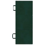 vidaXL Canapé-lit pliable 75 x 67 x 45 cm Vert foncé