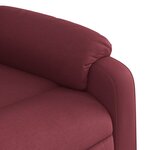 vidaXL Fauteuil de massage inclinable Rouge bordeaux Tissu