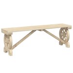 vidaXL Bancs de jardin lot de 2 bois de sapin massif