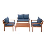 Salon de jardin 4 pièces bois d'acacia naturel gris 03_0010527