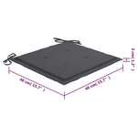 vidaXL Chaises de jardin empilables avec coussins lot de 4 Teck solide