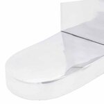 vidaXL Serre-livres 2 Pièces Argenté 17 x 15 x 27 cm Aluminium