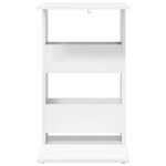 vidaXL Table d'appoint Blanc 40 x 35 x 60 5 cm Bois d'ingénierie