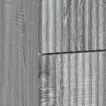 vidaXL Cabinet de chevet avec tiroir Sonoma gris 43 x 41 x 66 5 cm