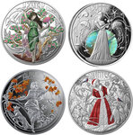 Monnaie THE FOUR SEASONS Set 4x1 Oz Argent 2$ Niue 2026 (PRÉCOMMANDE)